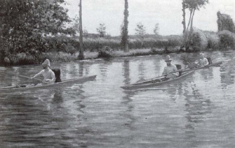 Einerboote, Gustave Caillebotte